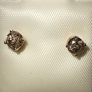 14Kt Yellow Gold 3/8ctw Diamond Stud Earrings